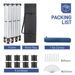 HAOYYE  Outdoor Canopy, Portable Instant Canopy Tent for Outdoor Events, Parties, Weddings, Birthdays, and Graduations