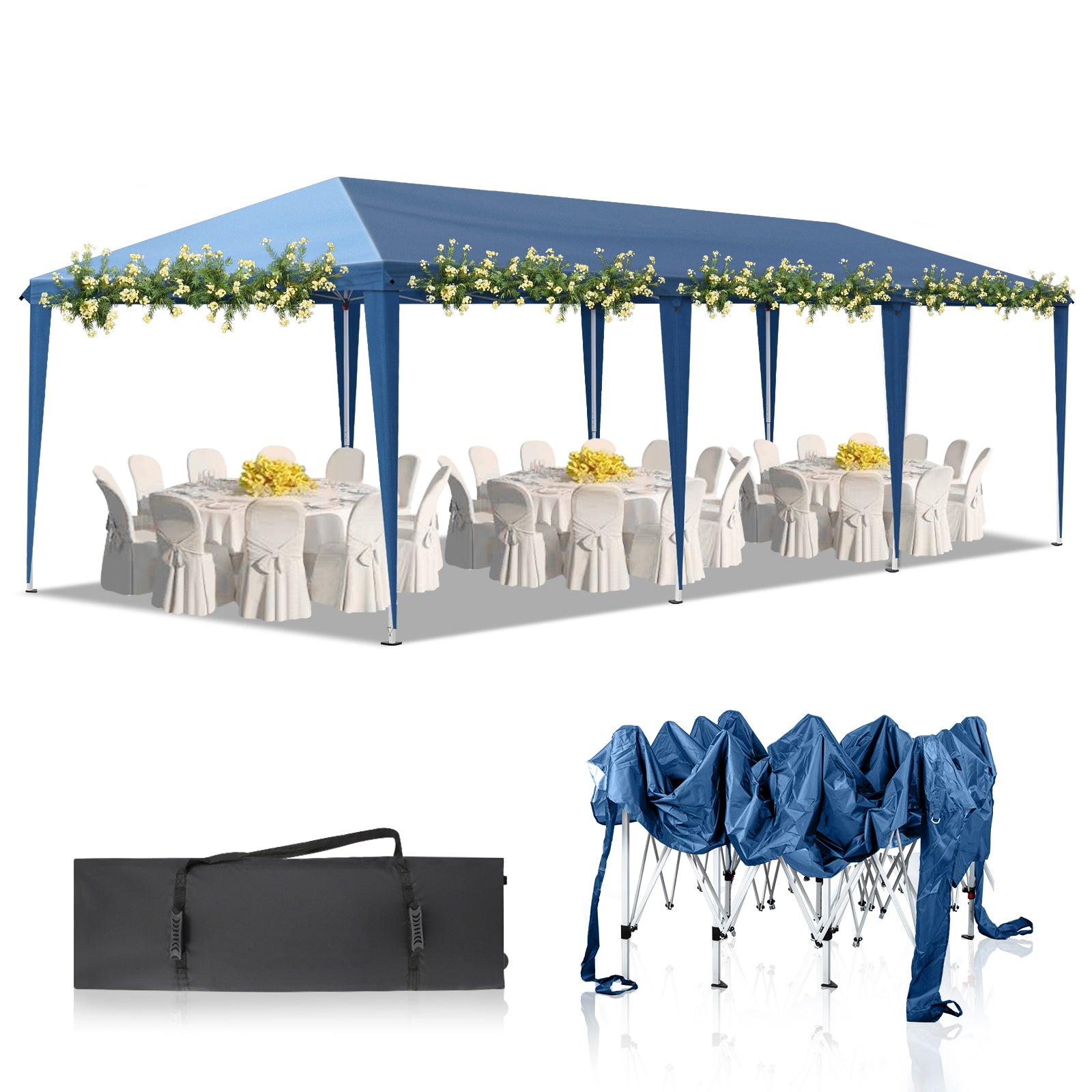 HAOYYE  Outdoor Canopy, Portable Instant Canopy Tent for Outdoor Events, Parties, Weddings, Birthdays, and Graduations