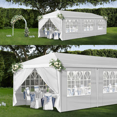 HAOYYE Outdoor Canopy, Portable Instant Canopy Tent with 8 Sidewalls for Outdoor Events, Parties, Weddings, Birthdays, and Graduations