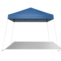 HAOYYE 3x3m Outdoor Folding Canopy Tent Waterproof Pop Up Shelter with Carry Bag Portable Blue Gazebo for Patio Garden Backyard Party Events