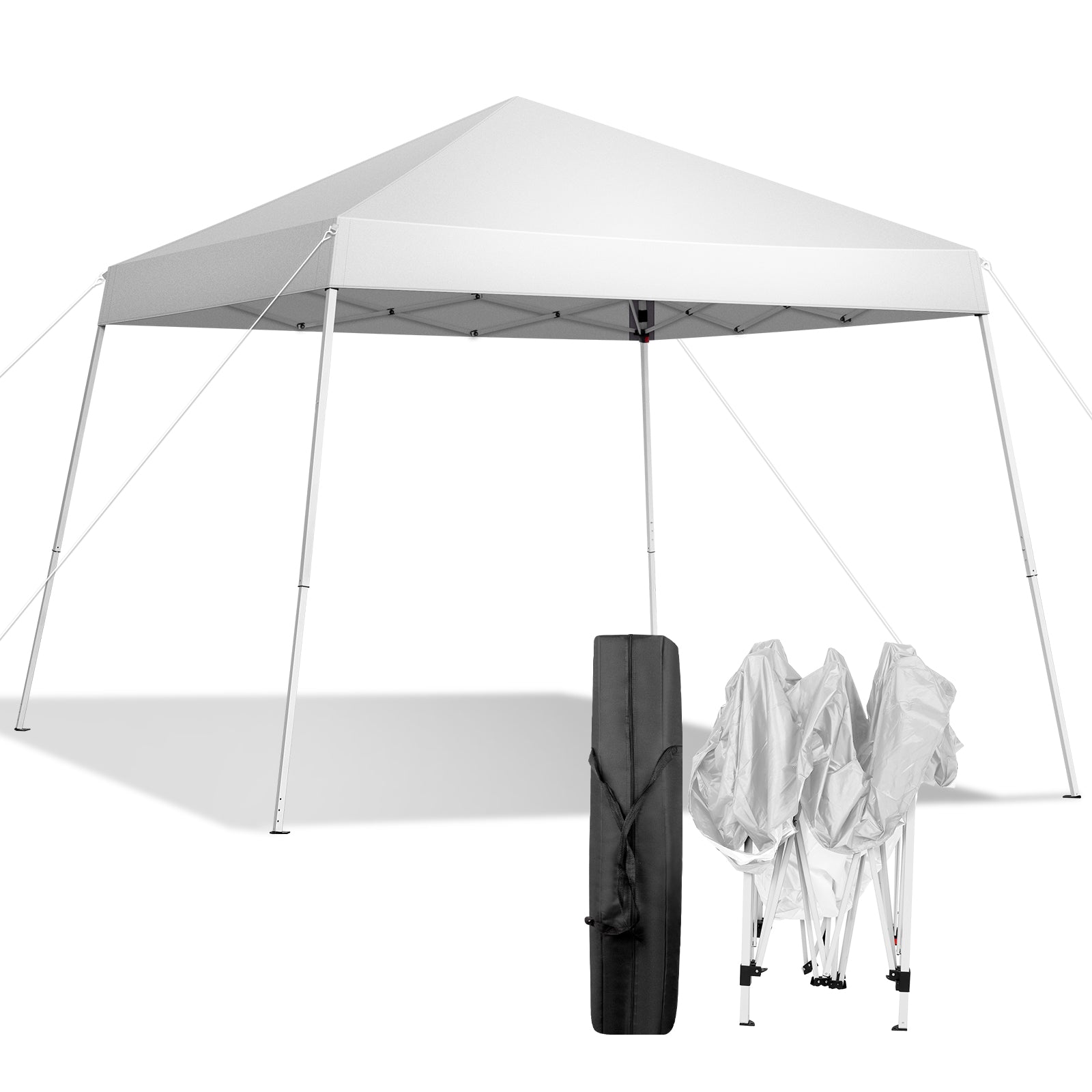 HAOYYE 3x3m Portable Folding Canopy Tent Outdoor Waterproof Pop Up Gazebo with Carry Bag for Patio Garden Backyard Event Shelte