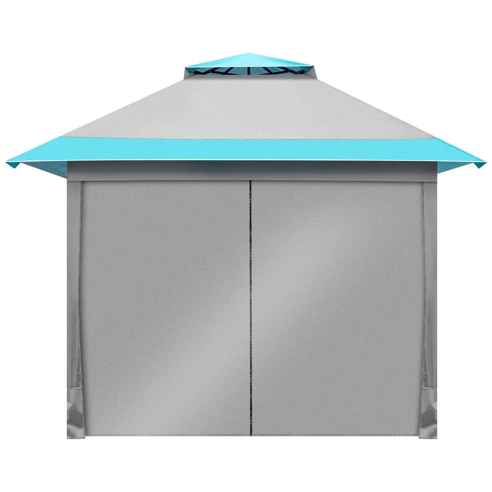 Haoyye 10x10ft Pop Up Canopy Tent Portable Outdoor Folding Gazebo with Adjustable Height Waterproof Canopy Shelter with Carry Bag for Patio Backyard Camping Market Event Picnic Easy Setup
