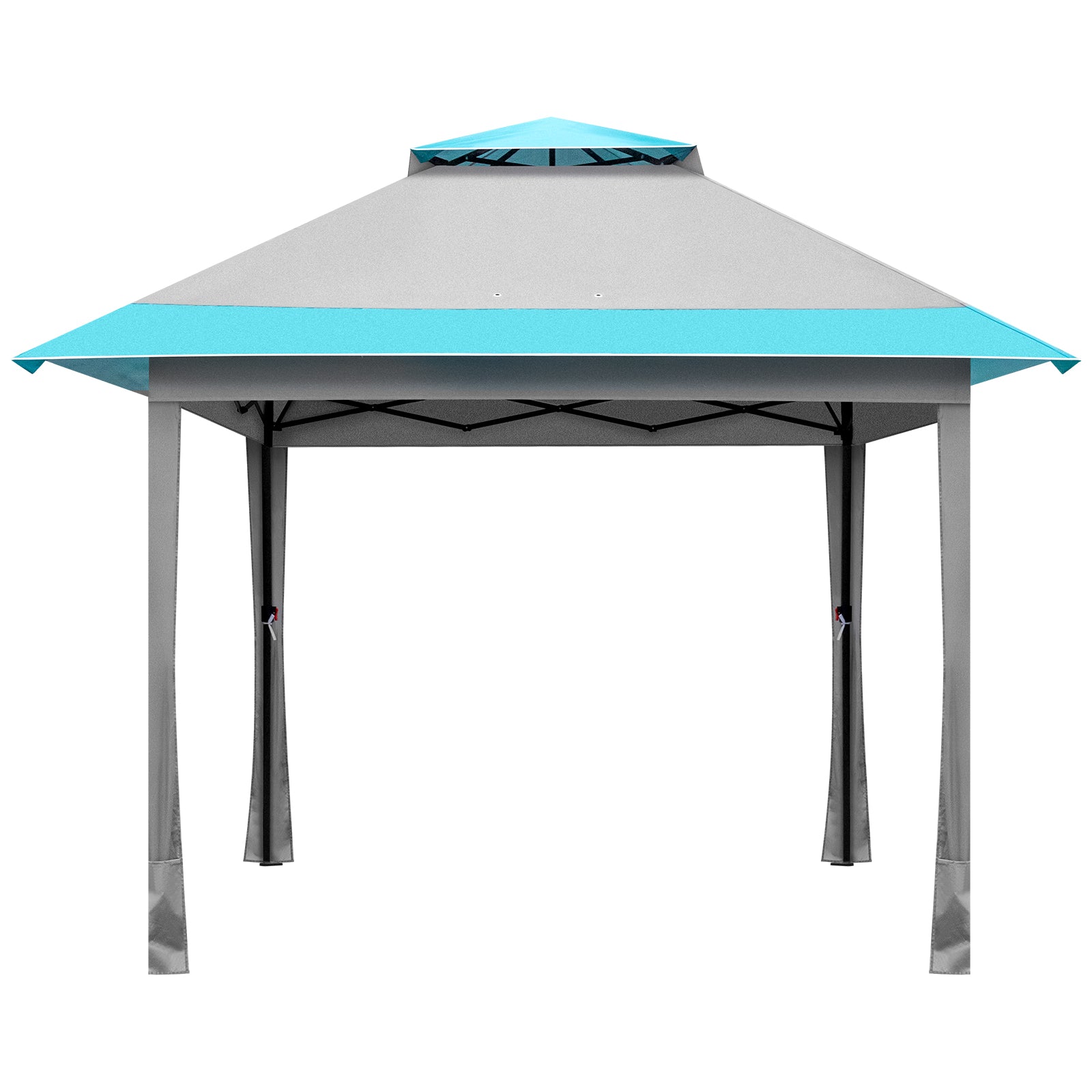 Haoyye 10x10ft Pop Up Canopy Tent Portable Outdoor Folding Gazebo with Adjustable Height Waterproof Canopy Shelter with Carry Bag for Patio Backyard Camping Market Event Picnic Easy Setup