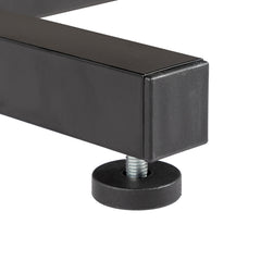Haoyye Brown Oak P2 Particle Board Adjustable Computer Desk with Melamine Coating, Featuring Three USB and Two AC Outlets, Ergonomic Height Adjustment for Personalized Comfort