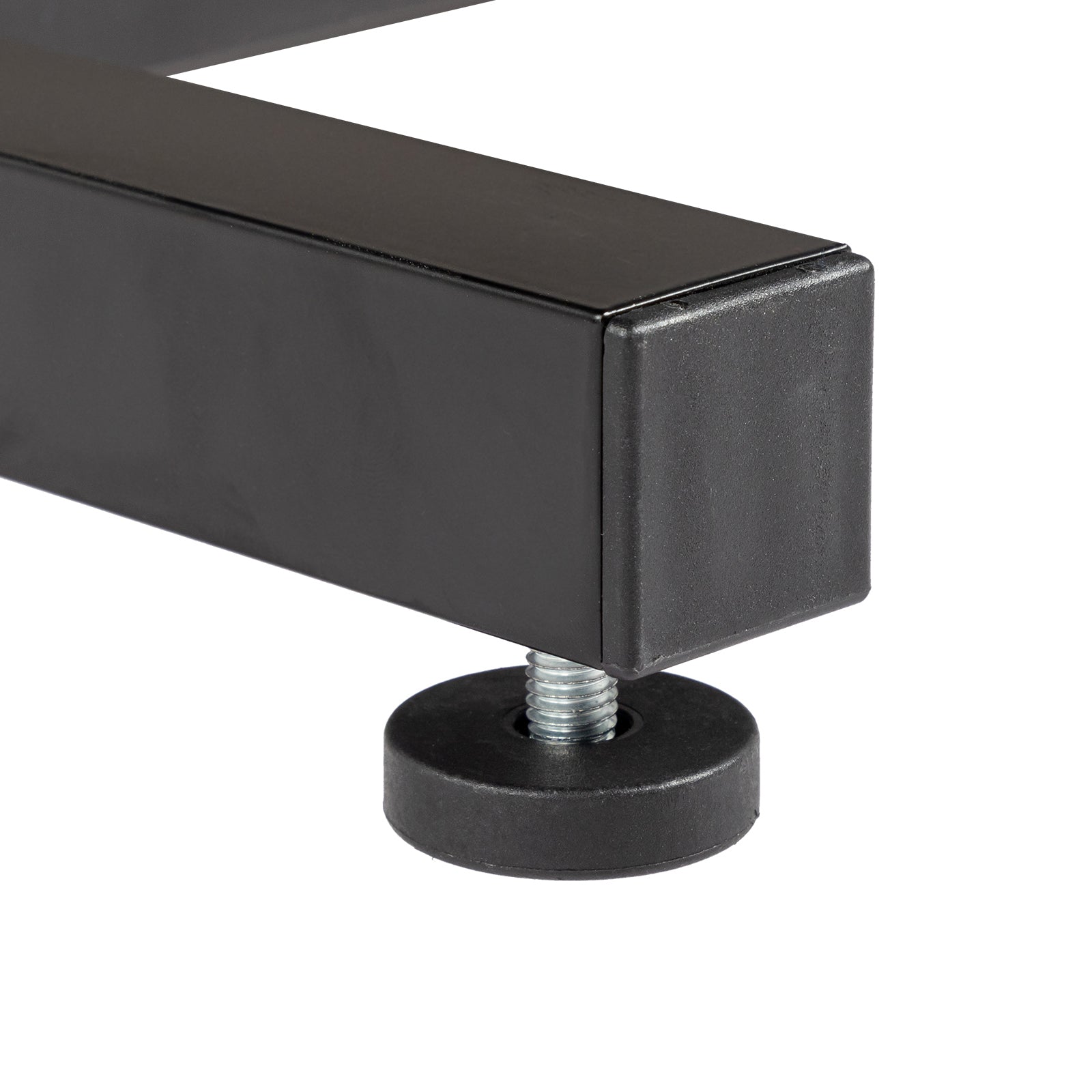 Haoyye Black Oak P2 Particle Board Adjustable Computer Desk with Melamine Coating, 3 USB and 2 AC Outlets, Ergonomic Height Adjustment