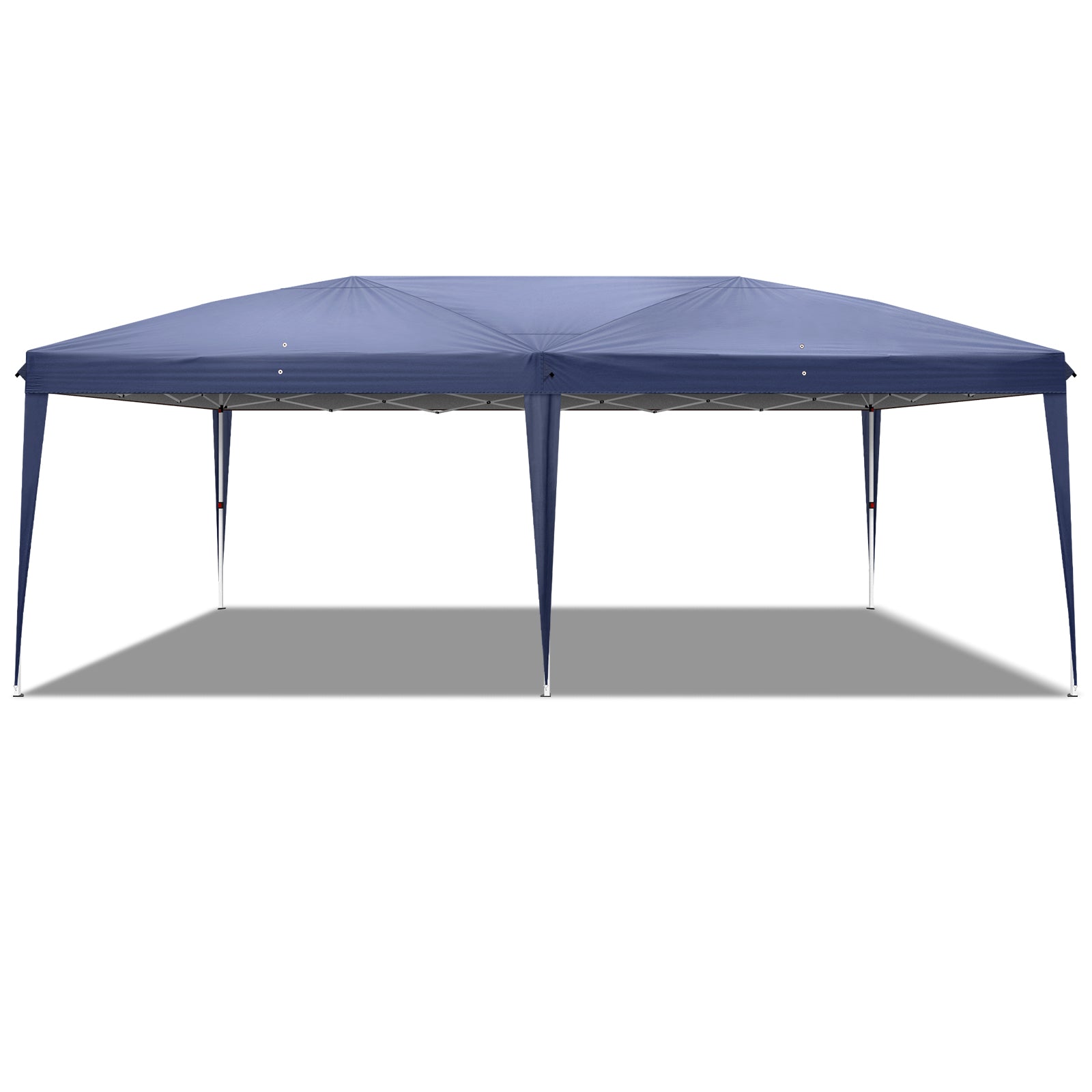 HAOYYE 10x20ft Blue Waterproof Folding Tent with Adjustable Height and Carry Bag, Heavy Duty Portable Pop-Up Canopy for Outdoor Patio Camping Market Events Backyard Use