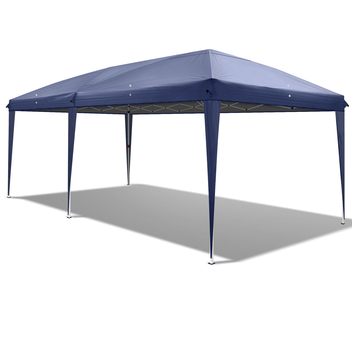 HAOYYE 10x20ft Blue Waterproof Folding Tent with Adjustable Height and Carry Bag, Heavy Duty Portable Pop-Up Canopy for Outdoor Patio Camping Market Events Backyard Use