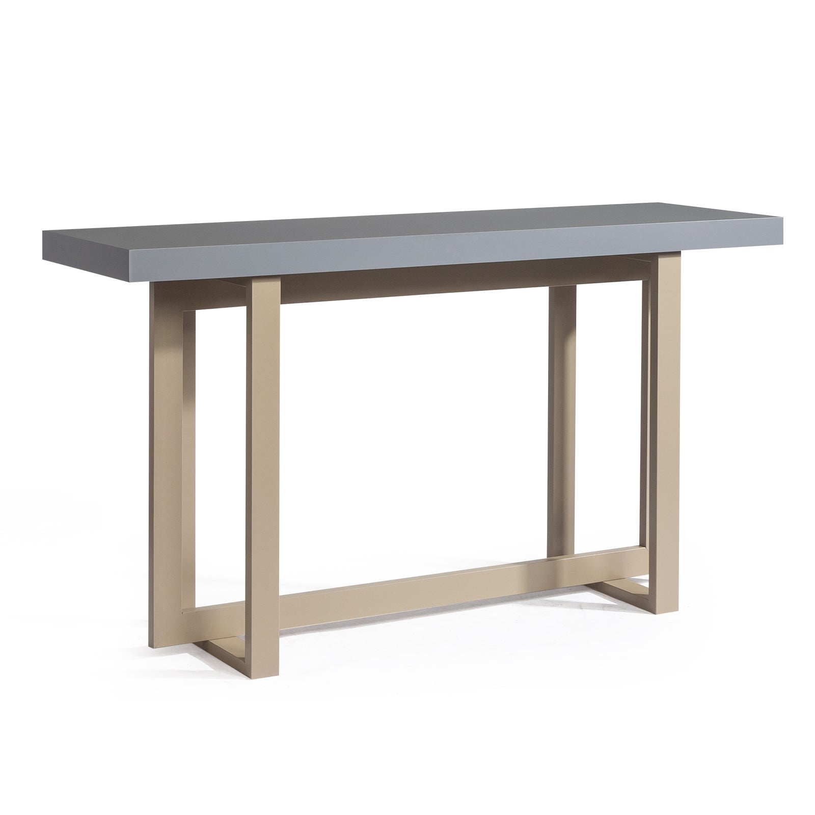 HAOYYE Modern Wood Console Table, Long Entryway Table for Hallway, Living Room, Foyer, and Bedroom, Sleek and Sturdy Sofa Table with Storage Space, Gray, Stylish Accent Furniture for Home Decor