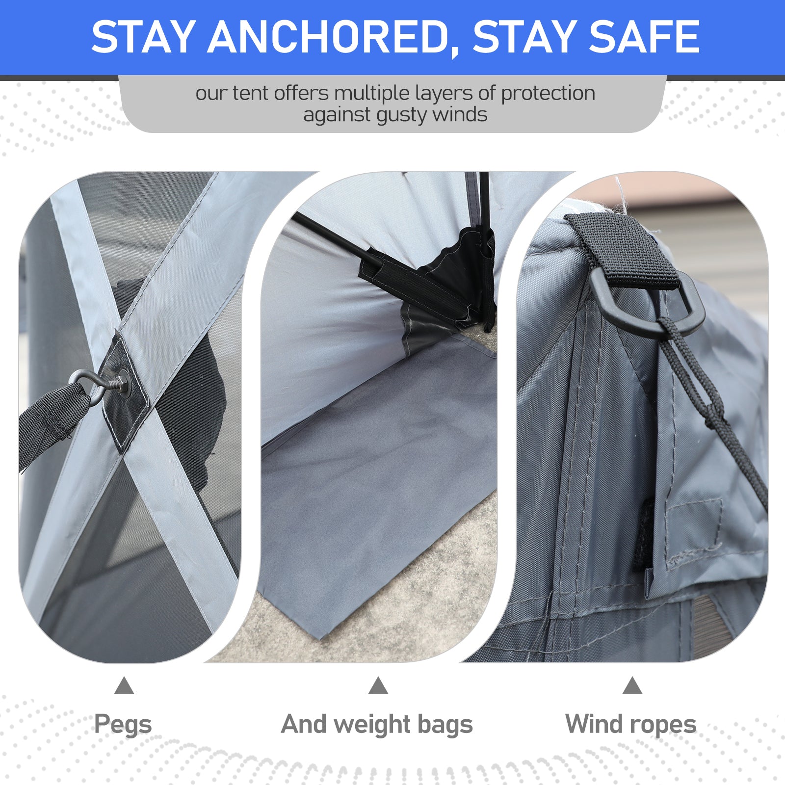 Haoyye Outdoor Pop-Up Camping Canopy, Lightweight and Portable, UV & Waterproof, with Mesh Sidewalls, Easy Setup for Patio, Backyard, or Camping, Provides 100 Sq. Ft. of Shade