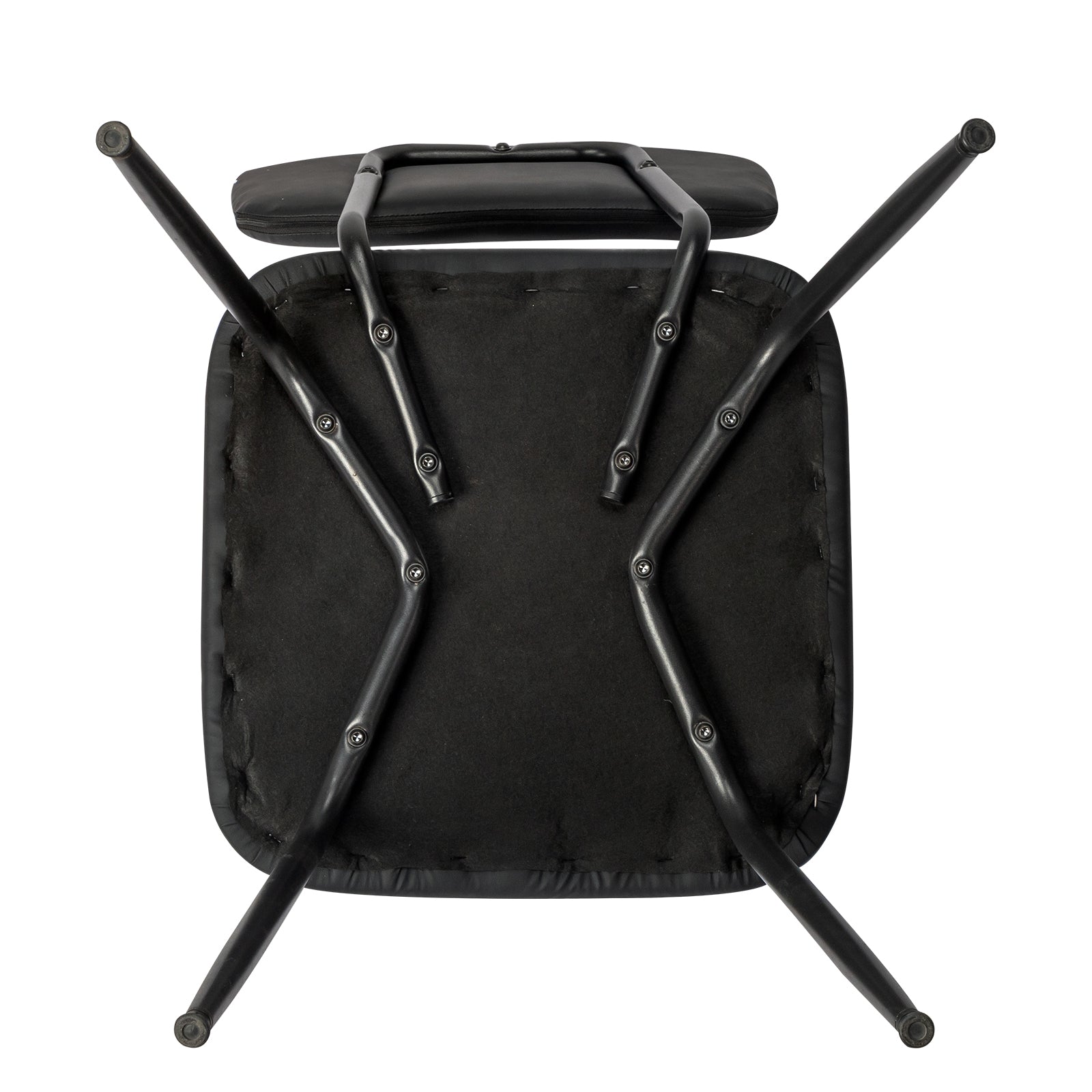 HAOYYE Modern Upholstered Dining Chair Set of 4, Comfortable Padded Seat, Stylish Design for Kitchen, Bar, Office, Black