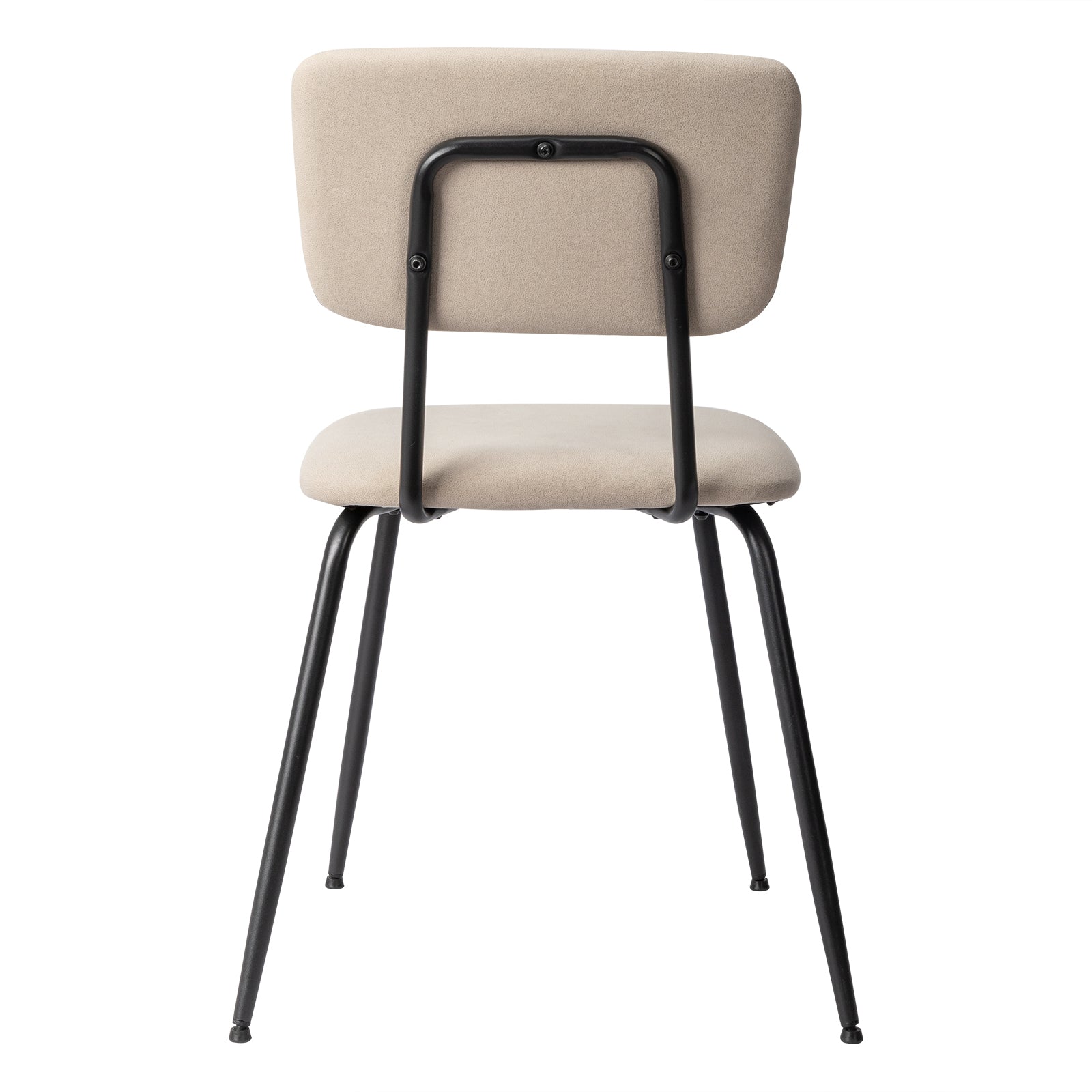 HAOYYE Modern Upholstered Dining Chair Set of 4, Comfortable Padded Seat, Stylish Design for Kitchen, Bar, Office, White