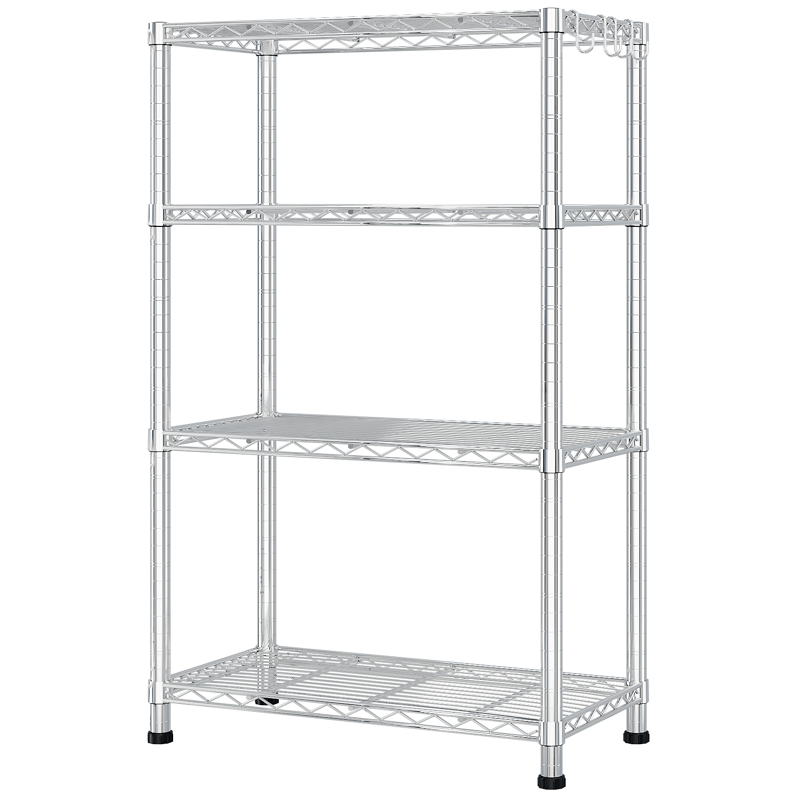 HAOYYE 8-Tier Heavy Duty Storage Shelves With Wheels, Adjustable Wire Shelving Unit For Garage And Pantry Storage, NSF Certified Commercial Metal Storage Rack With Sturdy 1344lbs Capacity