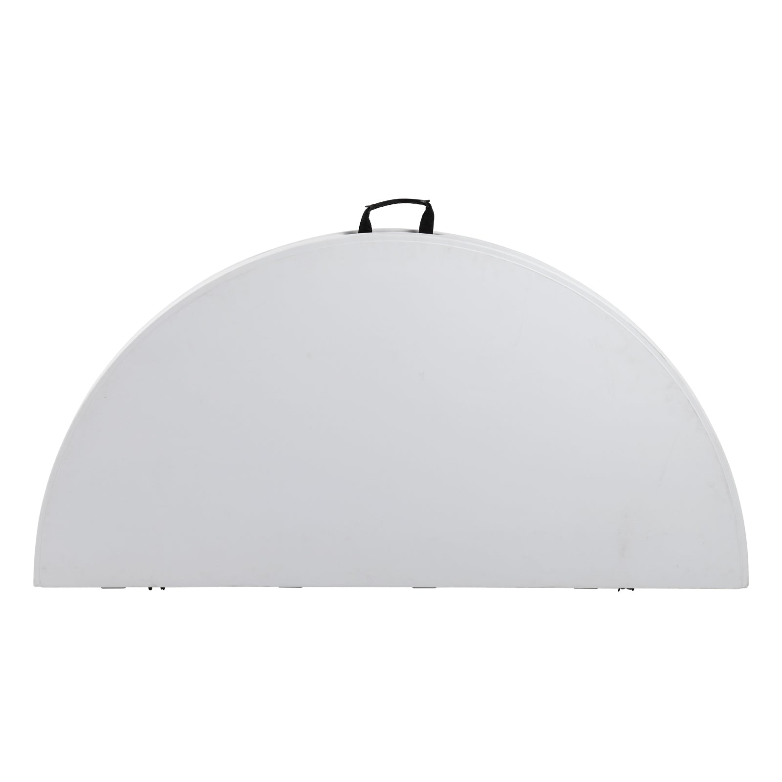 HAOYYE Round Folding Table, Outdoor Folding Utility Table in White, Durable and Lightweight, Ideal for Picnics, Parties, Events, and Outdoor Gatherings, Easy to Store and Transport