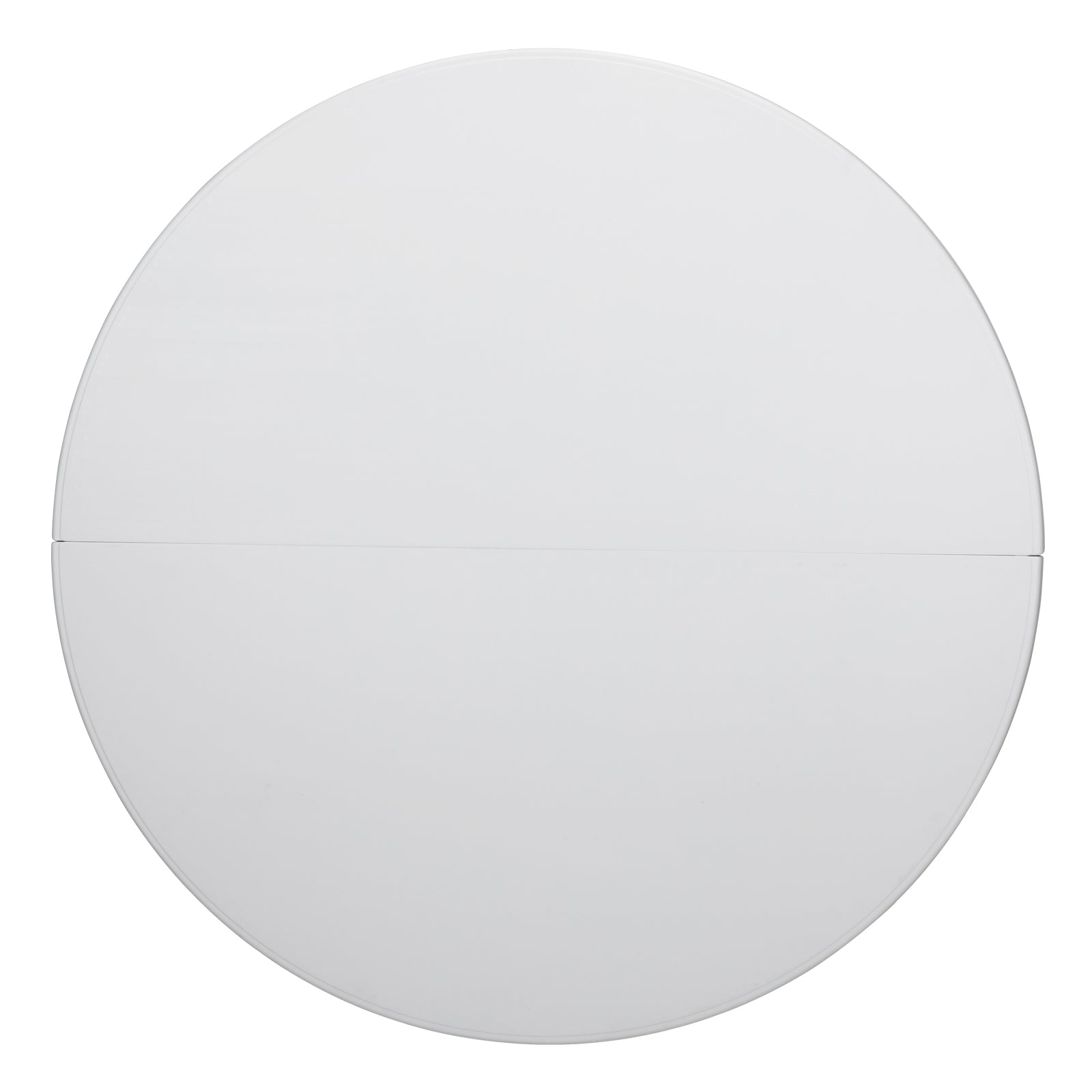 HAOYYE Round Folding Table, Outdoor Folding Utility Table in White, Durable and Lightweight, Ideal for Picnics, Parties, Events, and Outdoor Gatherings, Easy to Store and Transport