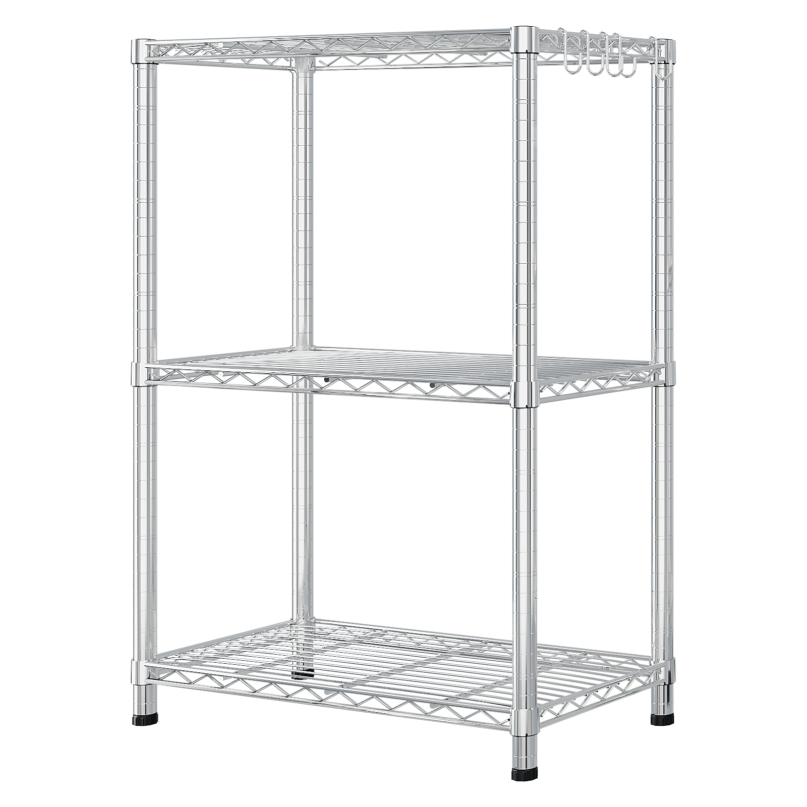HAOYYE Heavy Duty Storage Shelves With Wheels, Adjustable Wire Shelving Unit For Garage And Pantry Storage, Sturdy 1020lbs Capacity, NSF Certified Metal Storage Rack