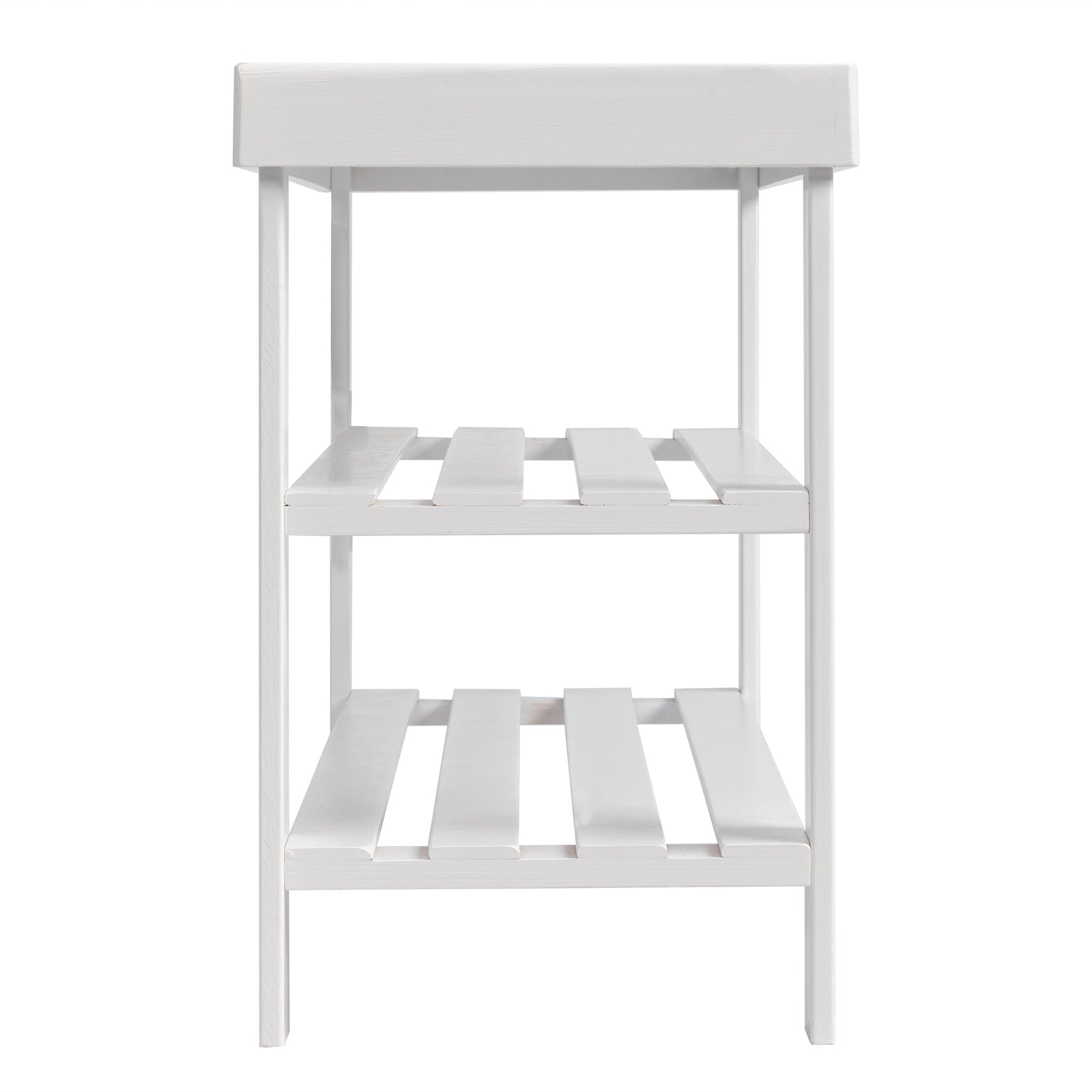 Haoyye 3-Tier Seamless Top Bamboo Shoe Rack, Eco-Friendly and Durable Storage Solution, Compact Design Perfect for Entryways, Closets, and Apartments, Elegant Black Finish for a Modern Look
