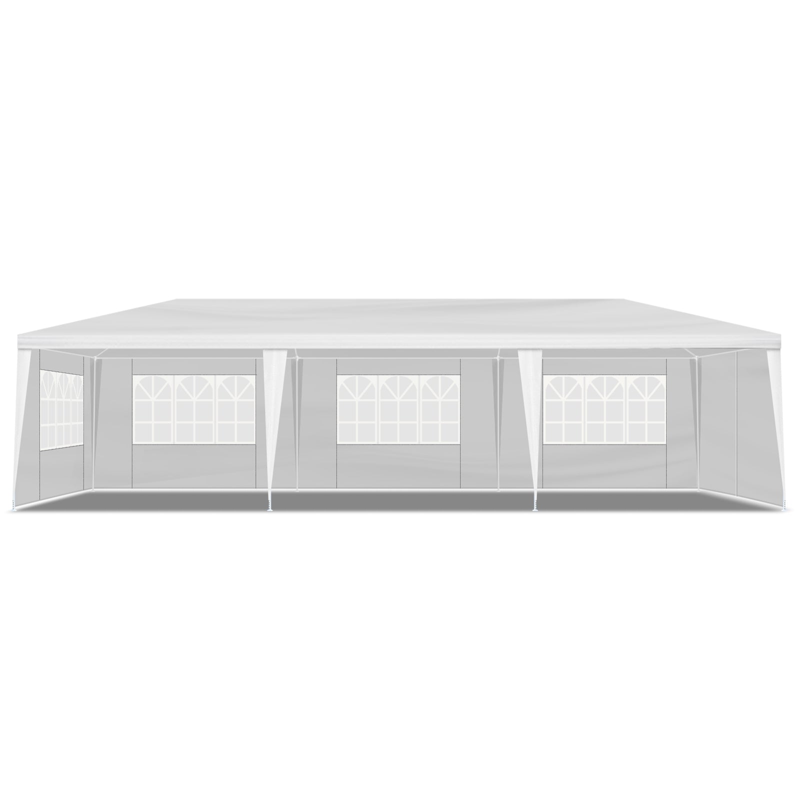 HAOYYE 10'x30' Outdoor Party Tent with 8 Removable Sidewalls Waterproof Event Canopy Gazebo for Backyard Wedding Patio Commercial Use