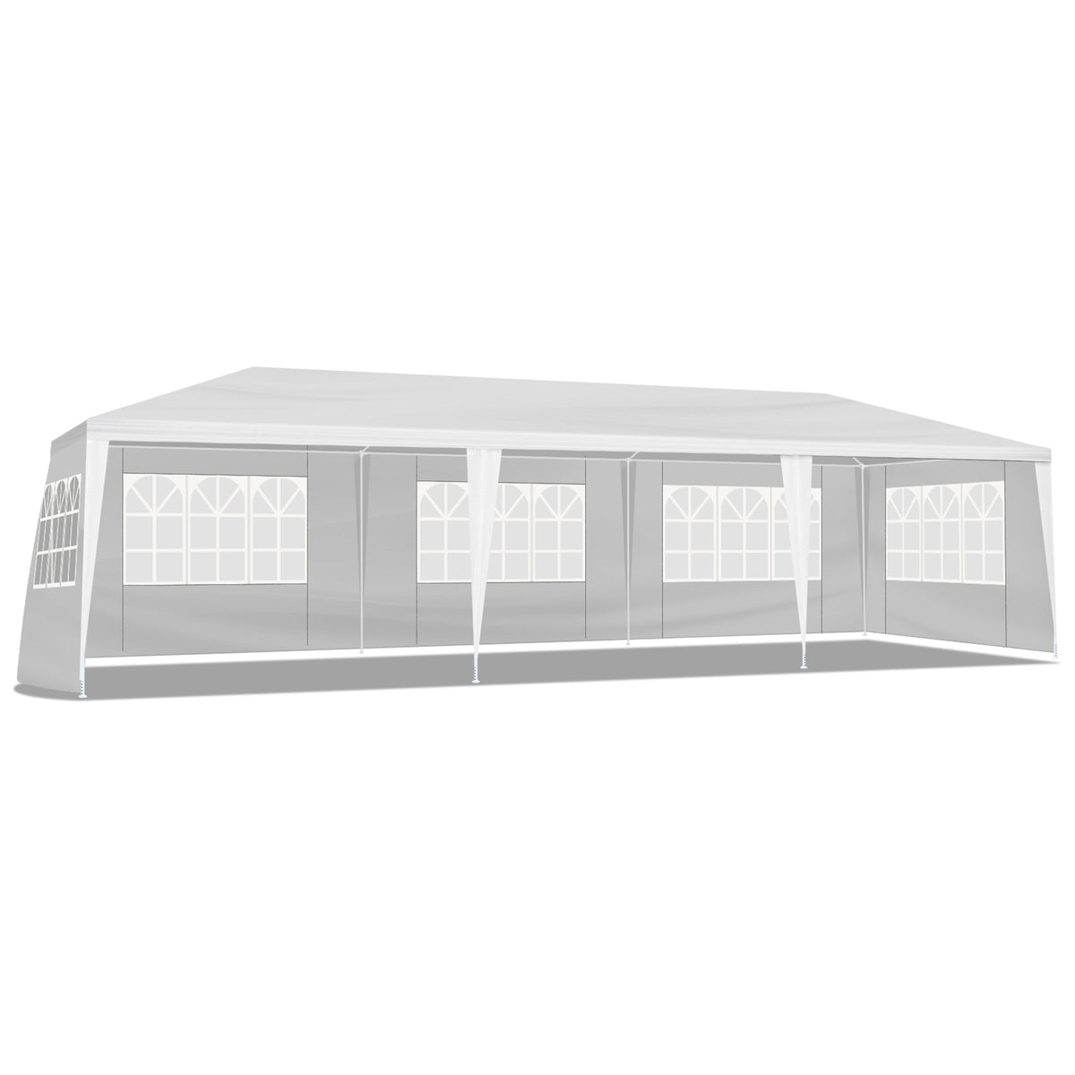 HAOYYE 10'x30' Outdoor Party Tent with 8 Removable Sidewalls Waterproof Event Canopy Gazebo for Backyard Wedding Patio Commercial Use