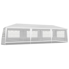 HAOYYE 10'x30' Outdoor Party Tent with 8 Removable Sidewalls Waterproof Event Canopy Gazebo for Backyard Wedding Patio Commercial Use