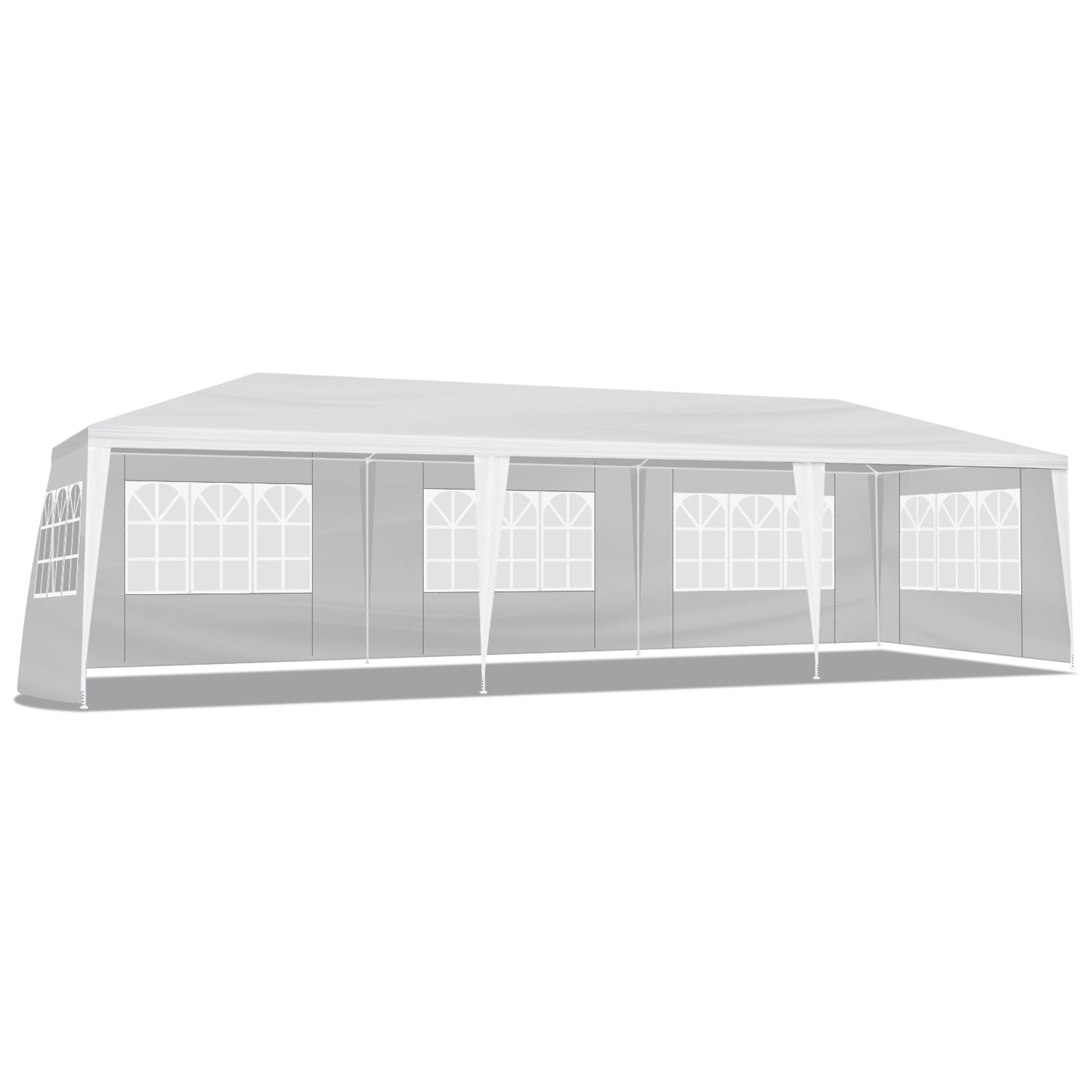 HAOYYE 10'x30' Outdoor Party Tent with 8 Removable Sidewalls Waterproof Event Canopy Gazebo for Backyard Wedding Patio Commercial Use