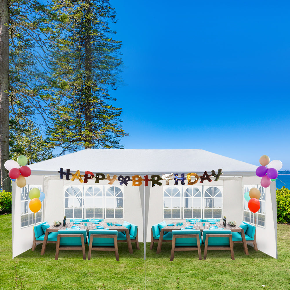 HAOYYE 10'x20' Outdoor Party Tent with 4 Removable Sidewalls Waterproof Canopy Gazebo for Backyard Wedding Patio Events