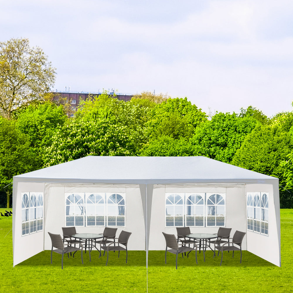 HAOYYE 10'x20' Outdoor Party Tent with 4 Removable Sidewalls Waterproof Canopy Gazebo for Backyard Wedding Patio Events