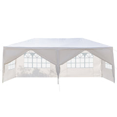 HAOYYE 10'x20' Outdoor Party Tent with 6 Removable Sidewalls Waterproof Canopy Event Gazebo for Backyard Wedding Patio Commercial Use