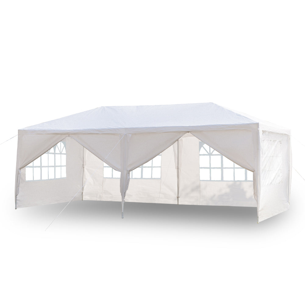 HAOYYE 10'x20' Outdoor Party Tent with 6 Removable Sidewalls Waterproof Canopy Event Gazebo for Backyard Wedding Patio Commercial Use