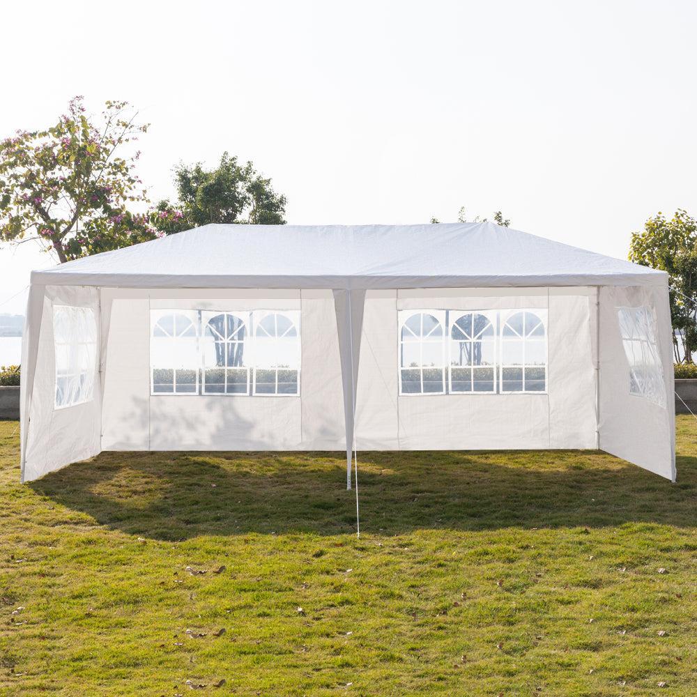 HAOYYE 10'x20' Outdoor Party Tent with 6 Removable Sidewalls Waterproof Canopy Event Gazebo for Backyard Wedding Patio Commercial Use