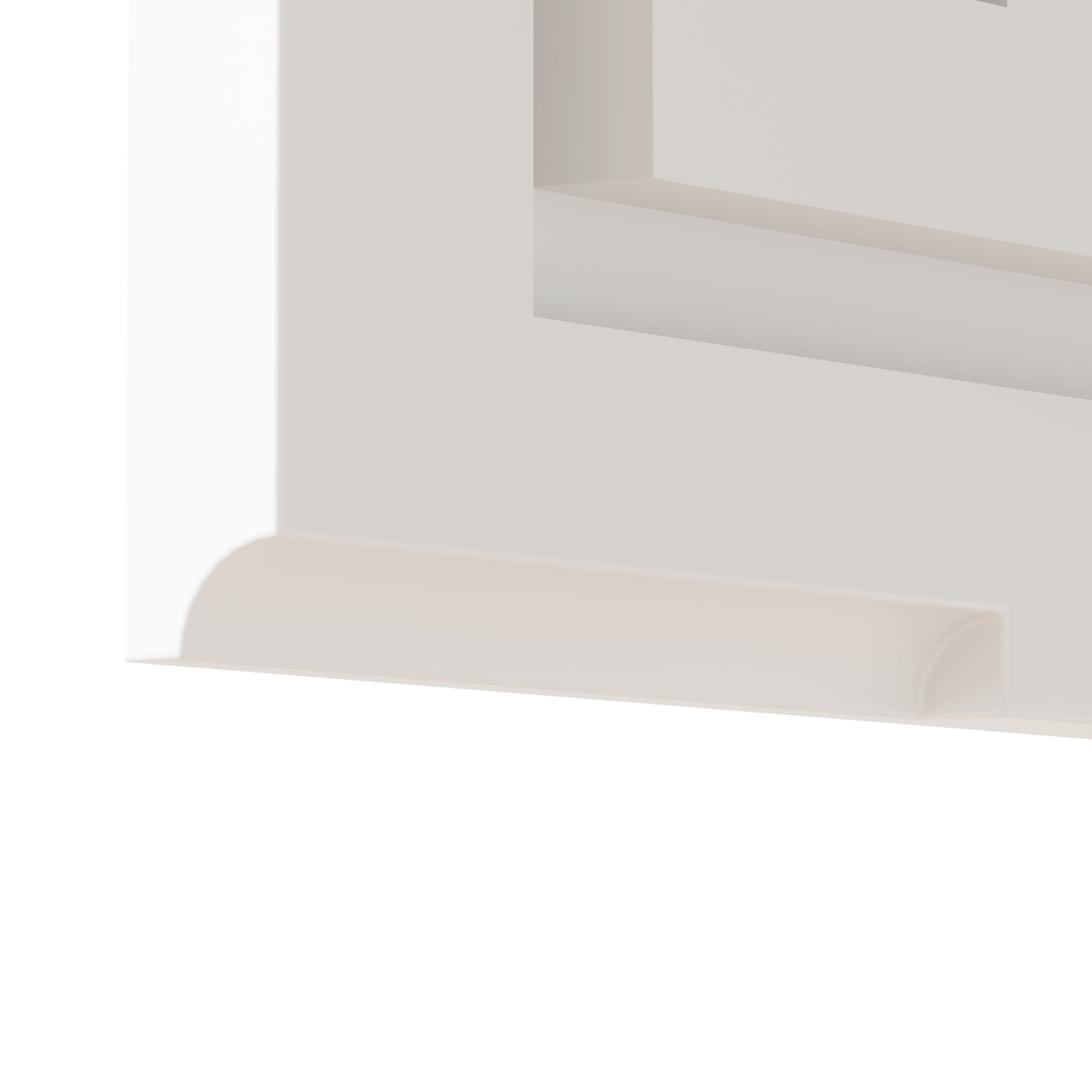 HAOYYE White LED Mirror Cabinet with Acrylic Frame, Built-In Time and Temperature Display, Three-Tone Dimming with Adjustable Brightness, Power-Off Memory, Four Shelves with Door for Bathroom Storage, Dual USB Ports and US Sockets, Ambient Bottom Light