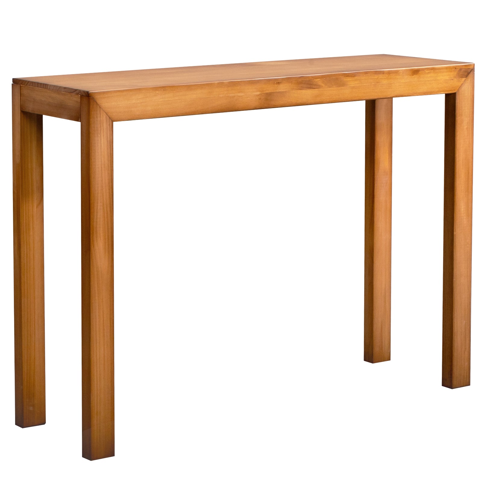 HAOYYE Pinewood Entryway Table with Light Brown Finish, Narrow Console Table for Living Room and Hallway, Stylish Sofa Table for Home Decor and Organization, Durable and Space-Saving Design