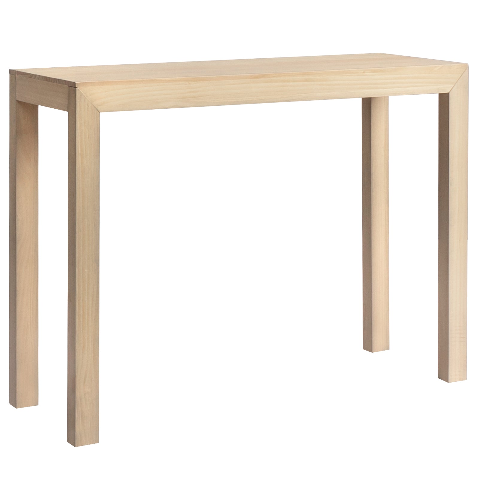 HAOYYE Pinewood Entryway Table with Natural Wood Finish, Narrow Console Table for Living Room and Hallway, Stylish Sofa Table for Home Decor and Organization, Durable and Space-Saving Design