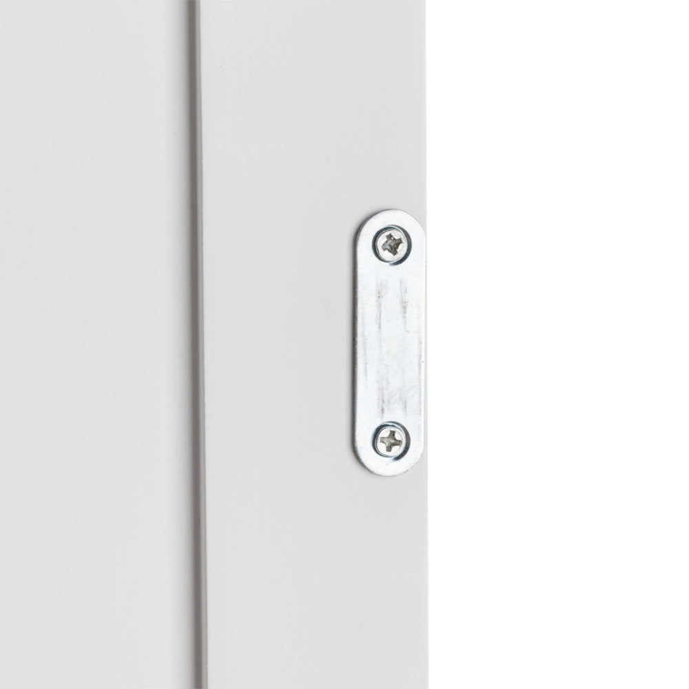 HAOYYE Single Door Bathroom Storage Cabinet with Four Drawers, White, Space-Saving Modern Design, Durable Construction, Easy Assembly, Perfect for Organizing Toiletries and Bathroom Essentials