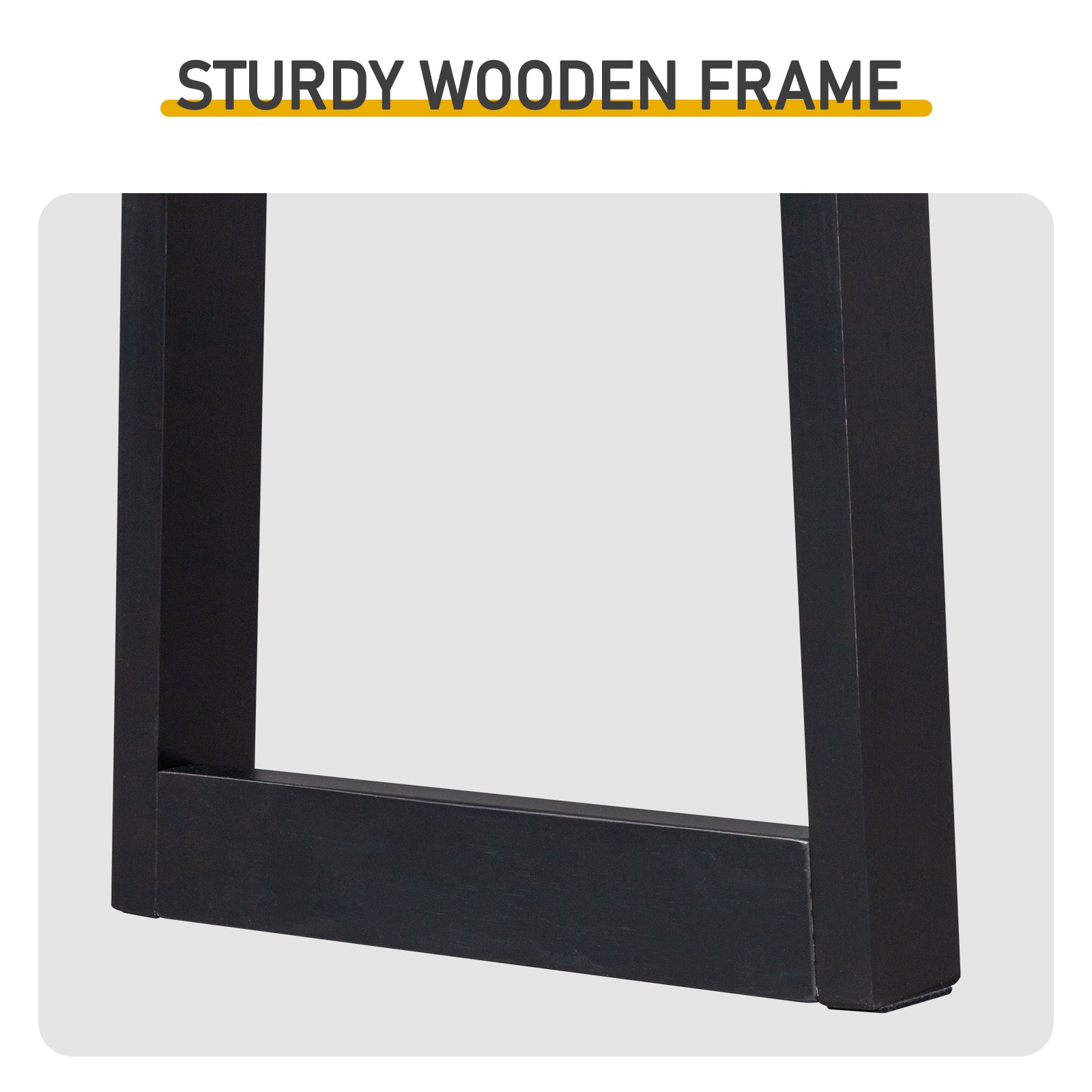 HAOYYE Solid Wood Console Table With Black Finish Narrow Entryway Sofa Table For Hallway Living Room Foyer And Behind The Couch Stylish Durable Pine Wood Accent Table Perfect For Small Spaces And Modern Home Decor