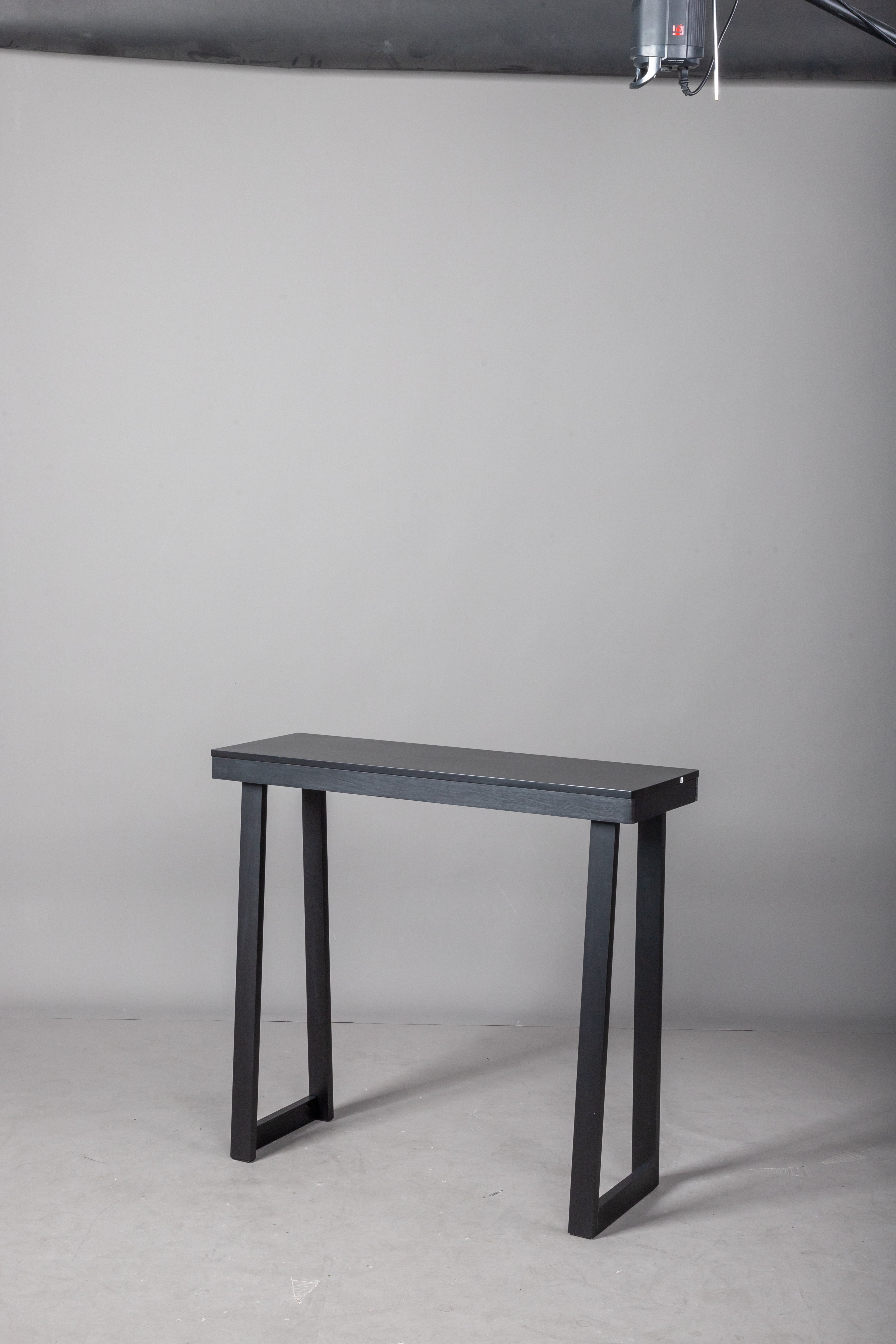 HAOYYE Solid Wood Console Table for Entryway, Narrow Sofa Table for Hallway, Living Room, Foyer, Behind Couch, Stylish and Sturdy Black Finish Accent Table for Small Spaces and Home Decor