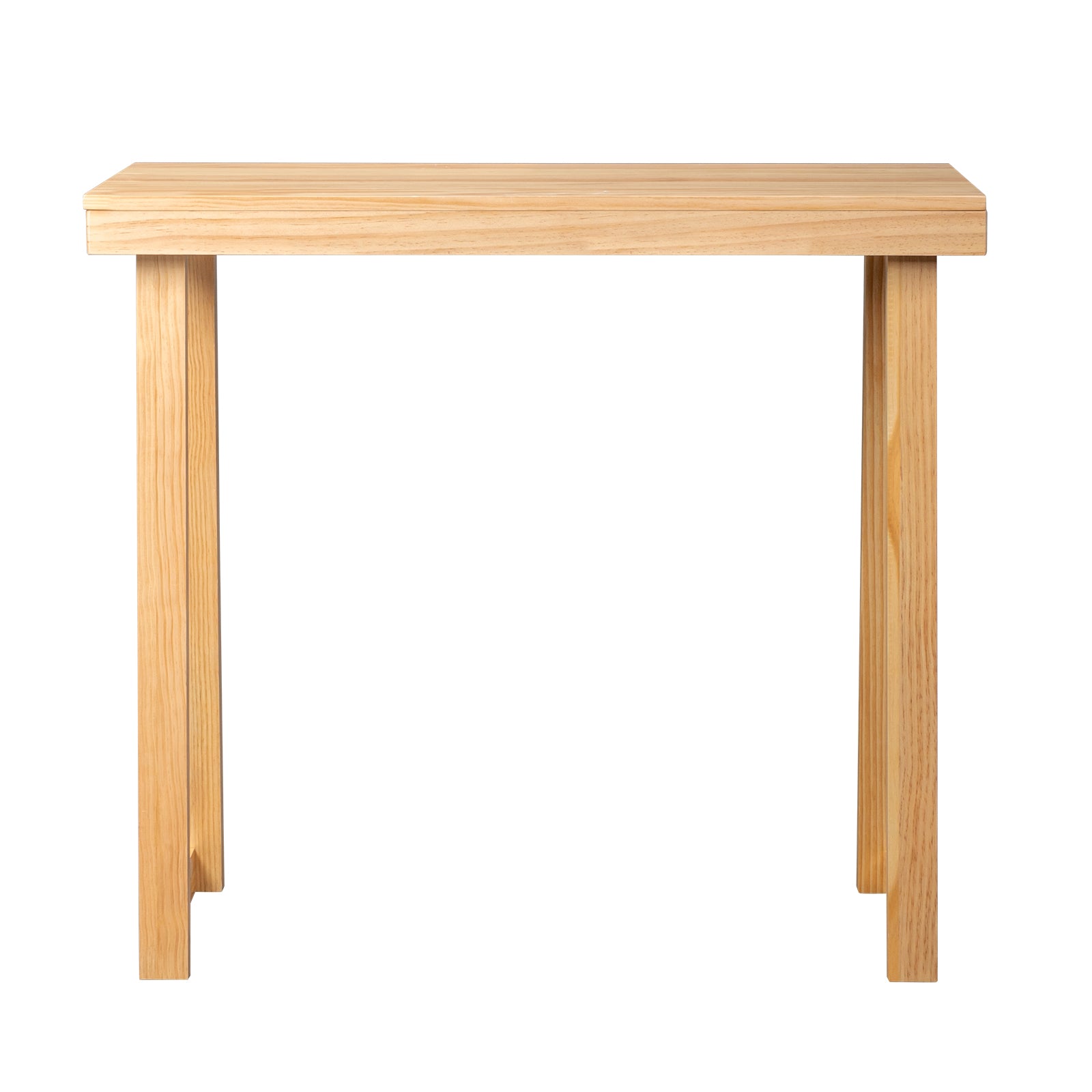 HAOYYE Solid Wood Console Table for Entryway Sofa Living Room or Hallway Narrow Design Wood Color Table for Behind the Couch Foyer Decoration and Functional Storage