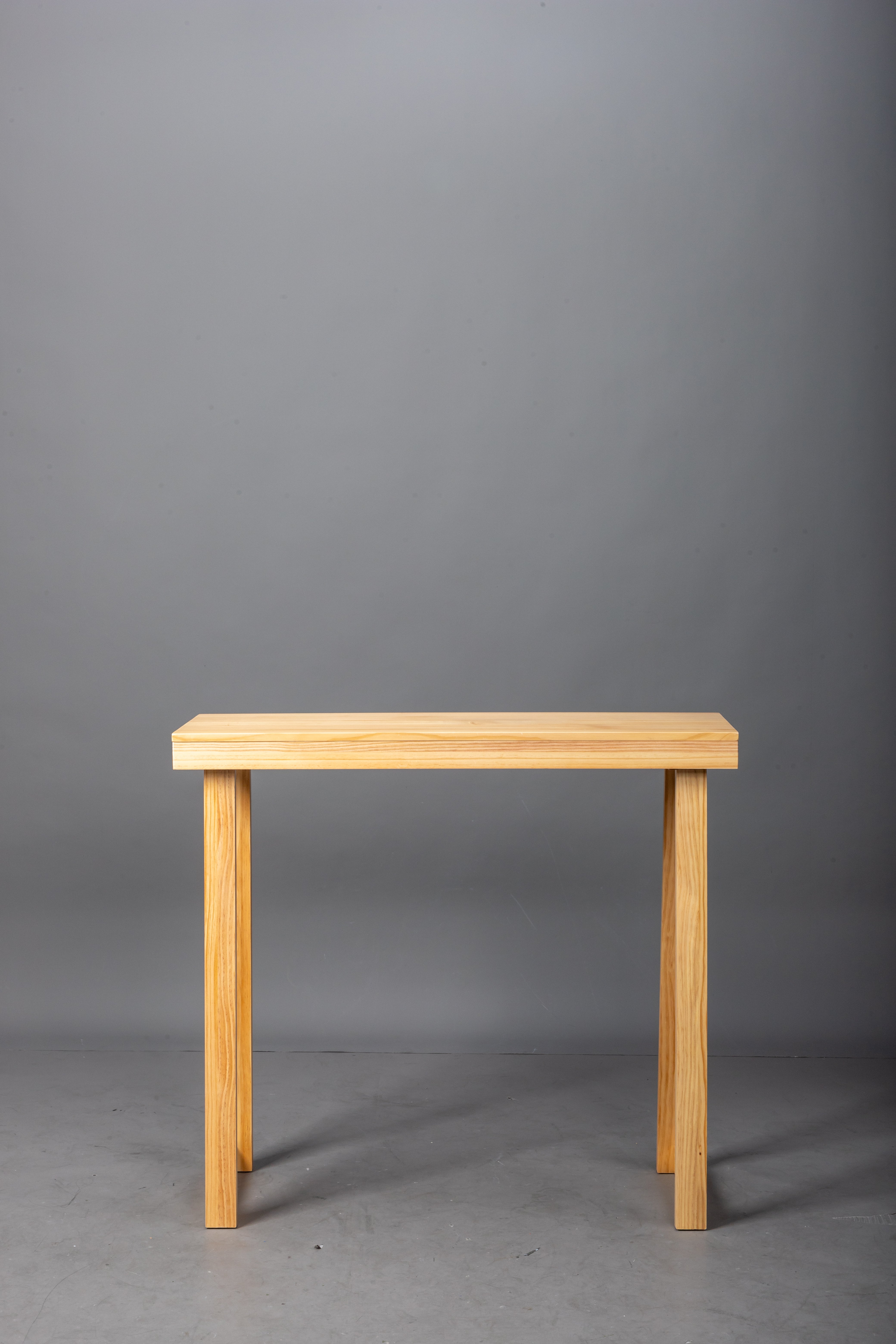 HAOYYE Solid Wood Console Table for Entryway Sofa Living Room or Hallway Narrow Design Wood Color Table for Behind the Couch Foyer Decoration and Functional Storage