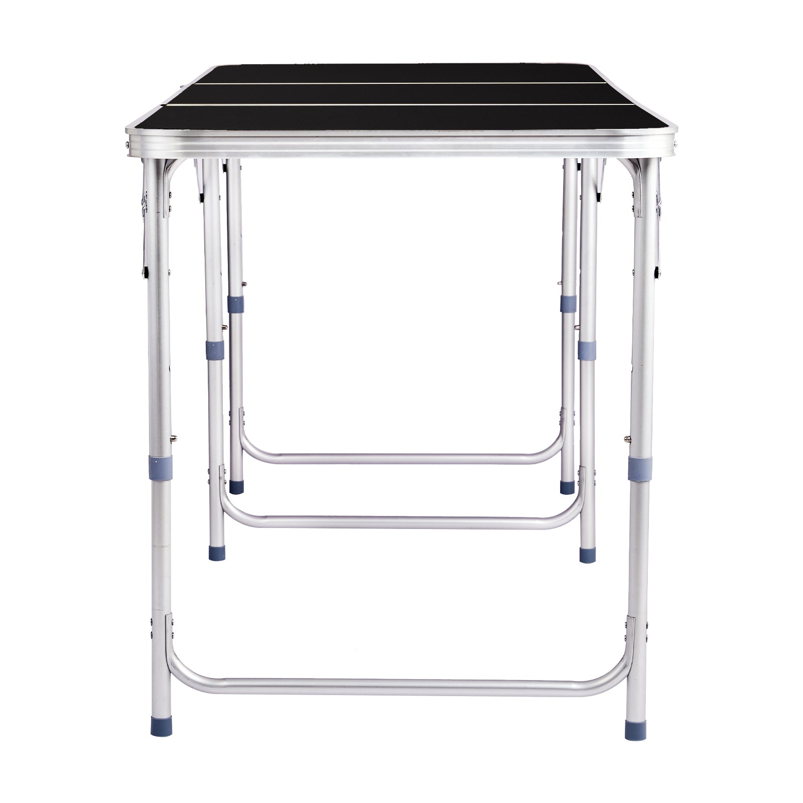 HAOYYE 6ft Aluminum Alloy Folding Table Lightweight Portable Utility Table with Carry Handle for Indoor Outdoor Use Camping Picnic Party Catering Office Backyard Easy Setup and Storage