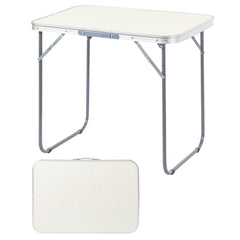 HAOYYE Aluminum Camping Folding Table Lightweight Portable Picnic Table with Carrying Handle Waterproof Scratch Resistant Surface for Outdoor Camping Hiking BBQ Patio Travel Use