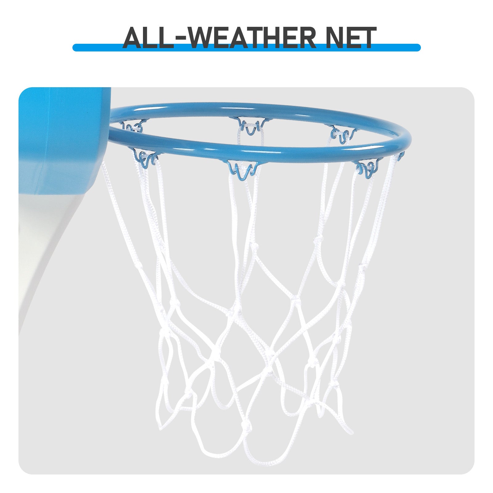HAOYYE Poolside Basketball Stand Adjustable Outdoor Water-Filled Base Basketball Hoop System with Backboard for Patio Driveway Garden Court Easy Assembly Weather Resistant for Adults Indoor Outdoor Play