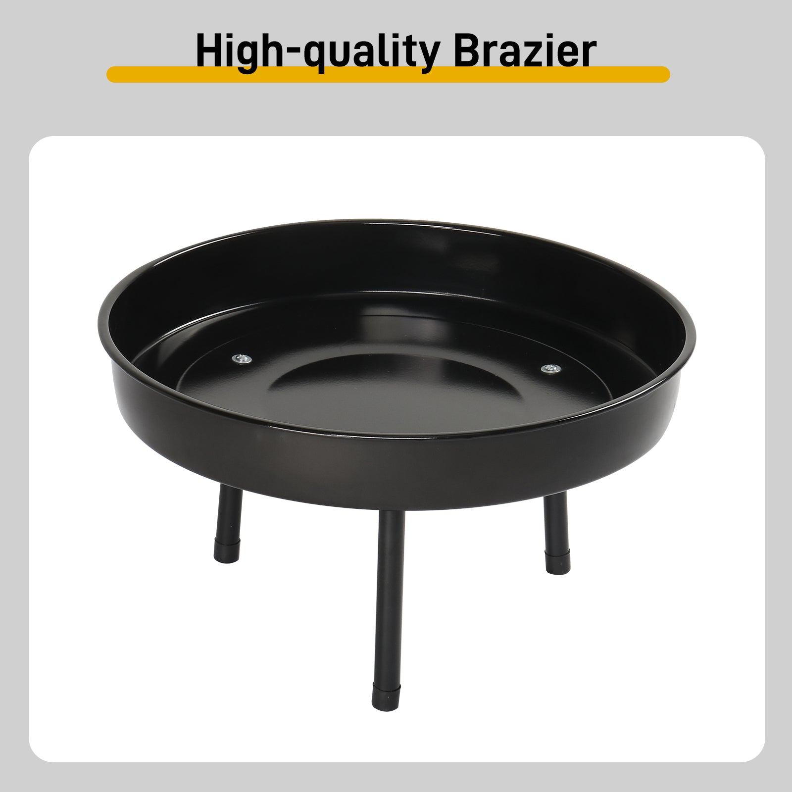 HAOYYE Campfire Tripod Grill with Adjustable Height BBQ Grill Grate and Fire Bowl, Portable Black Outdoor Cooking Equipment for Camping, Backyard BBQ, Tailgating, and Outdoor Adventures