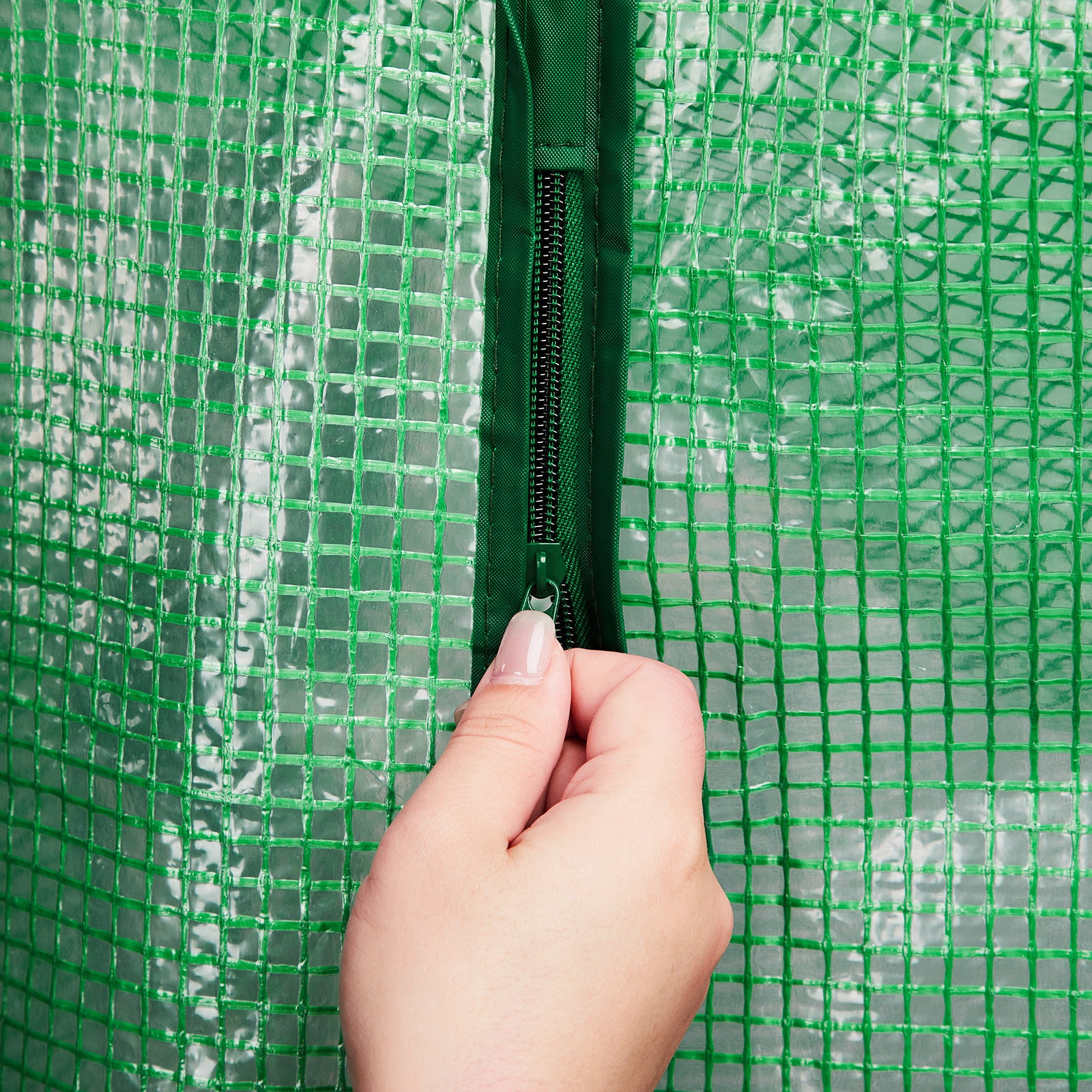 HAOYYE Mini Walk-In Greenhouse with Durable Waterproof PE Cover and Four Spacious Shelves, Portable Indoor and Outdoor Plant Growing Greenhouse for Garden Backyard Patio Balcony, Green