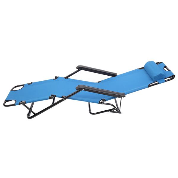 HAOYYE Portable Dual-Purpose Extendable Folding Reclining Chair, Blue – Premium Steel Tube and Oxford Fabric, Comfortable and Durable Lounge Chair for Outdoor Use, Adjustable Reclining Chair, Easy to Carry, Space-Saving Design for Camping, Patio