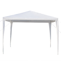 HAOYYE Outdoor Waterproof Tent 3x3m Pop Up Canopy with 3 Sidewalls Portable Folding Tent with Spiral Tubes for Backyard Wedding Party Event Sun Shade Shelter