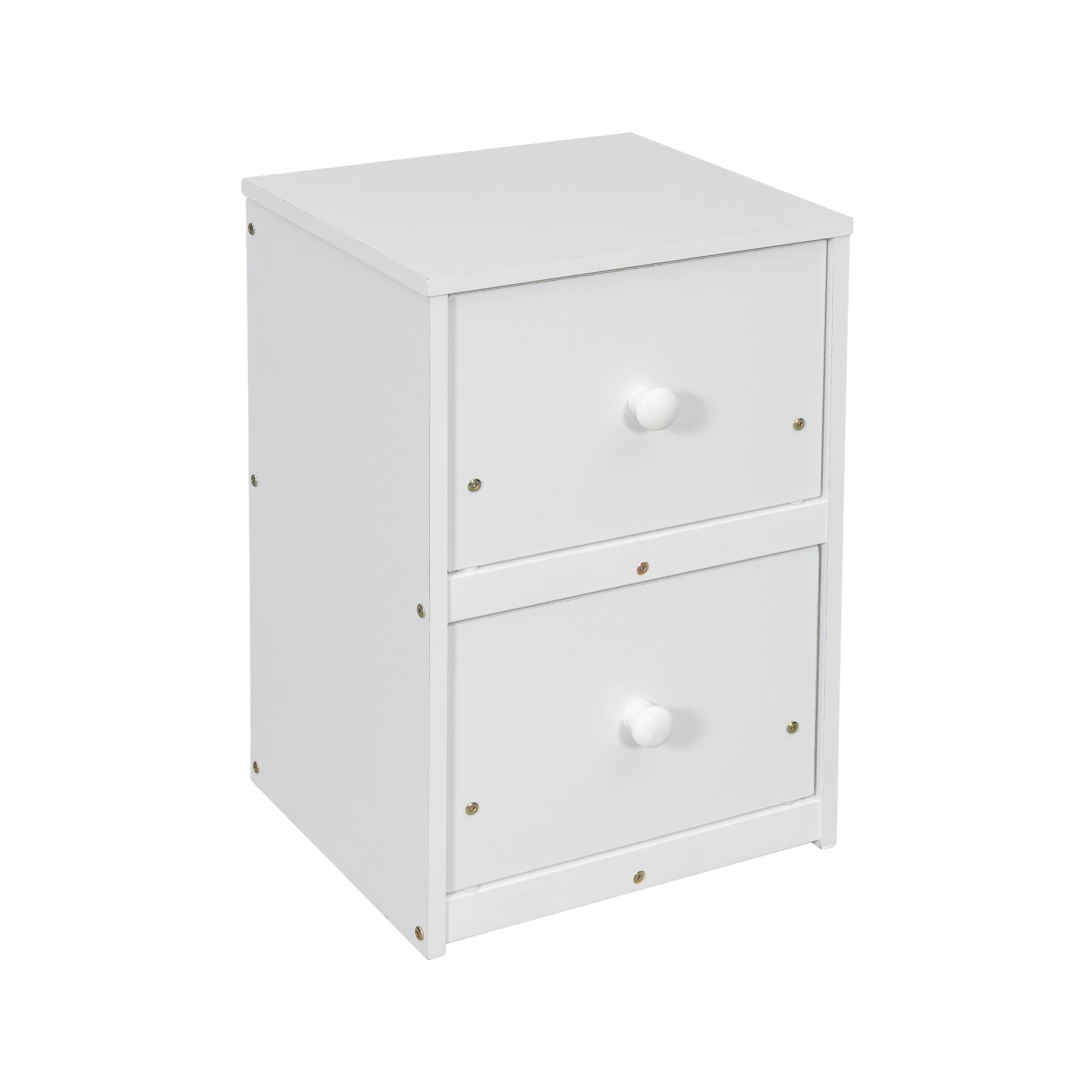 HAOYYE Twin Loft Wood Bed with Under-Bed Built-In Desk and Two-Drawer Storage Cabinet, Guardrails, and Ladder, White Sturdy Space-Saving Design, Heavy Duty Construction, Easy Assembly, Durable Stylish Home Furniture
