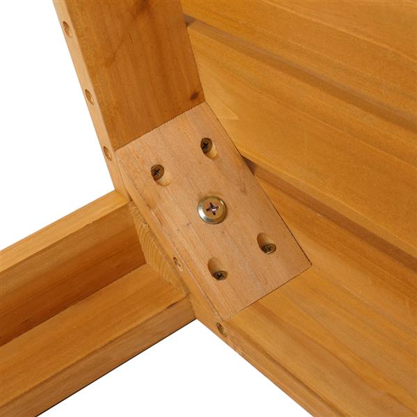 HAOYYE Wooden Square Side Table, Durable and Versatile End Table for Indoor and Outdoor Use, Ideal for Patio, Coffee, and Bistro Settings