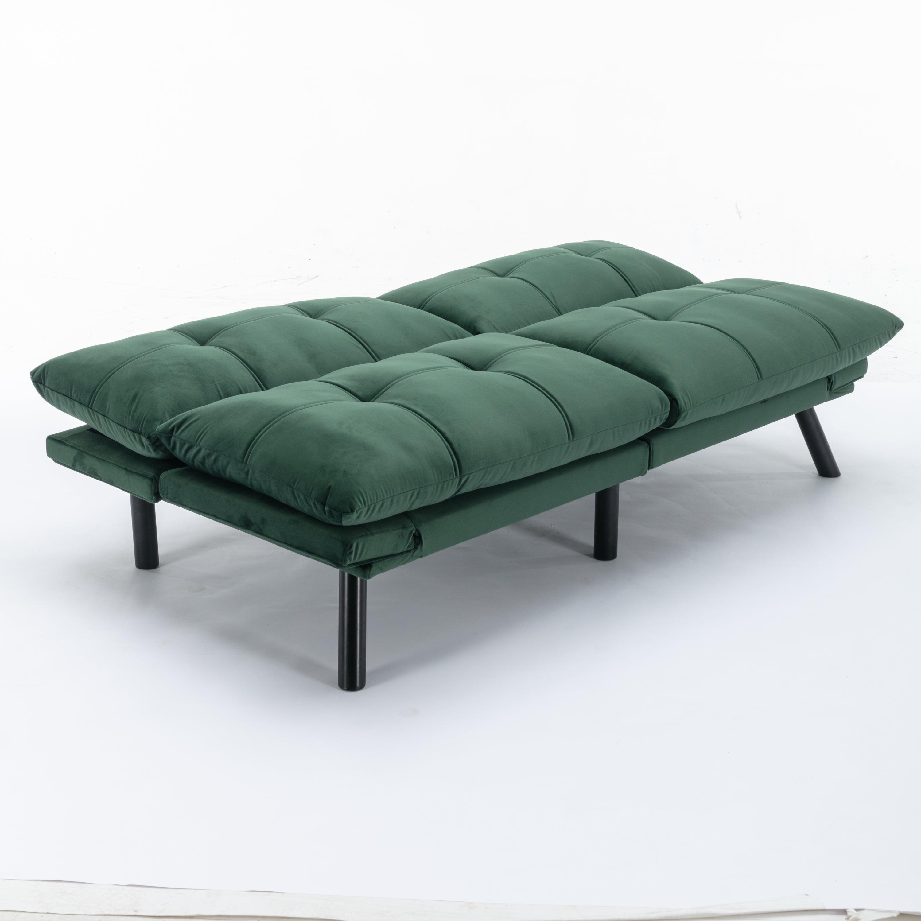 HAOYYE Emerald Convertible Folding Modern sofa Bed Sturdy Space-Saving Heavy Duty Modern Design Adults Dorm Room Easy Assembly Bedroom Furniture