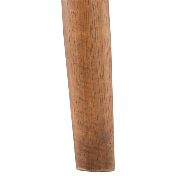 HAOYYE Retro Modern Wooden Single Chair With Black PU Upholstery, Comfortable High Back Design, Sturdy Solid Wood Frame, Elegant Living Room Accent Seating, Durable And Stylish Home Furniture