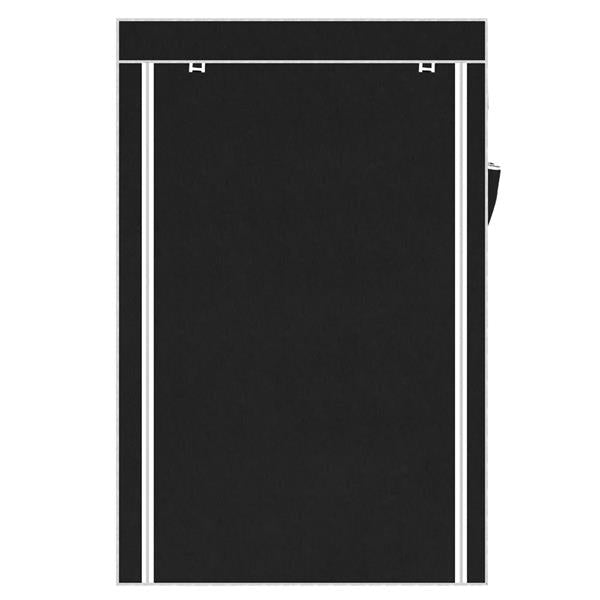 HAOYYE 64" Portable Closet Organizer with Shelves, Durable and Space-Saving Clothes Storage Wardrobe, Modern Design Garment Rack with Hanging Rod and Extra Shelving, Versatile and Stylish Home Organizer for Bedroom or Laundry Room