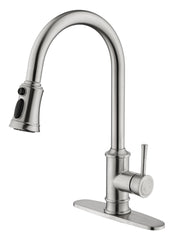 HAOYYE Kitchen Faucet with Pull Out Spraye Sturdy Space-Saving Heavy Duty Modern Design Adults Dorm Room Easy Assembly Bedroom Furniture